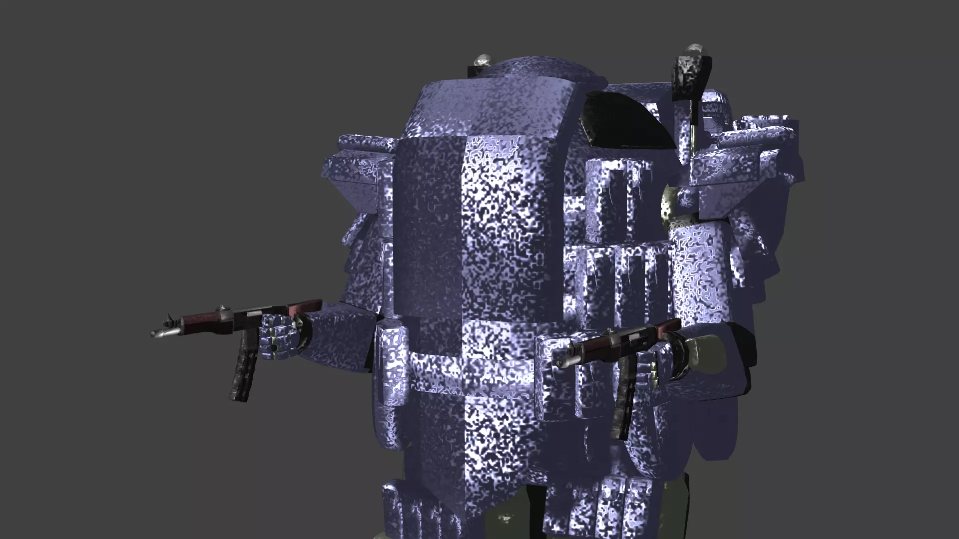 CombatRoboV9M5Mushroom Free low-poly 3D model_0