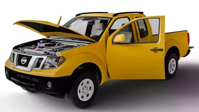 lowpoly  Nissan Frontier 2016 Low-poly 3D model