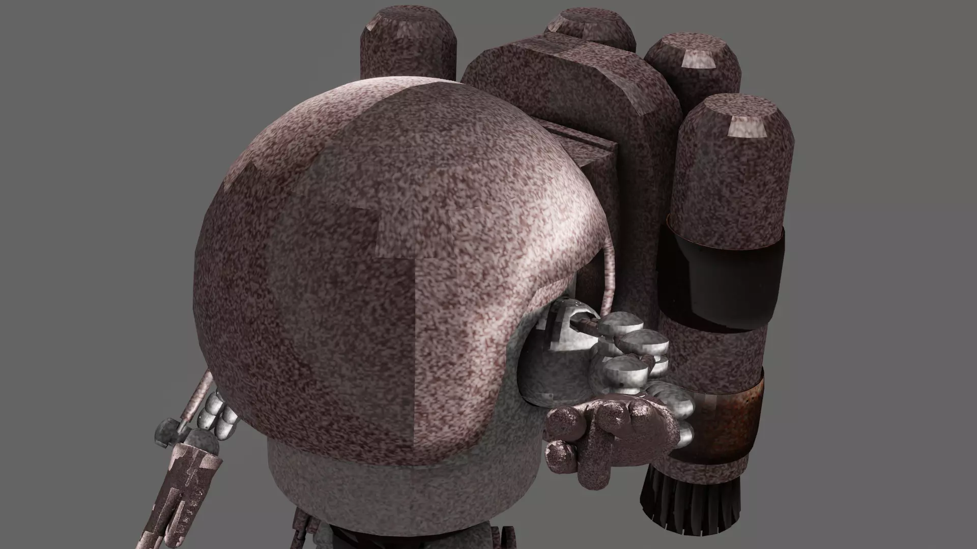SmallSizeCombatRobot Free low-poly 3D model