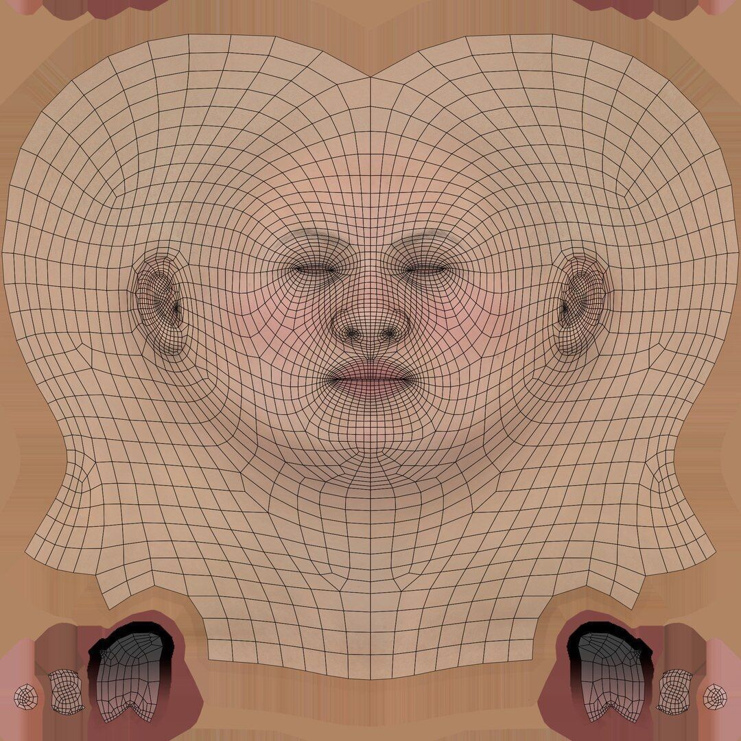 Business women 2 Low-poly 3D model_20