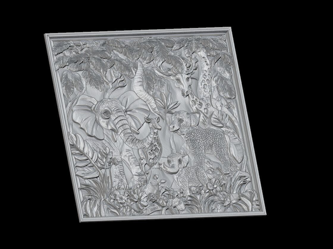 Jungle Relief 3D print model_3