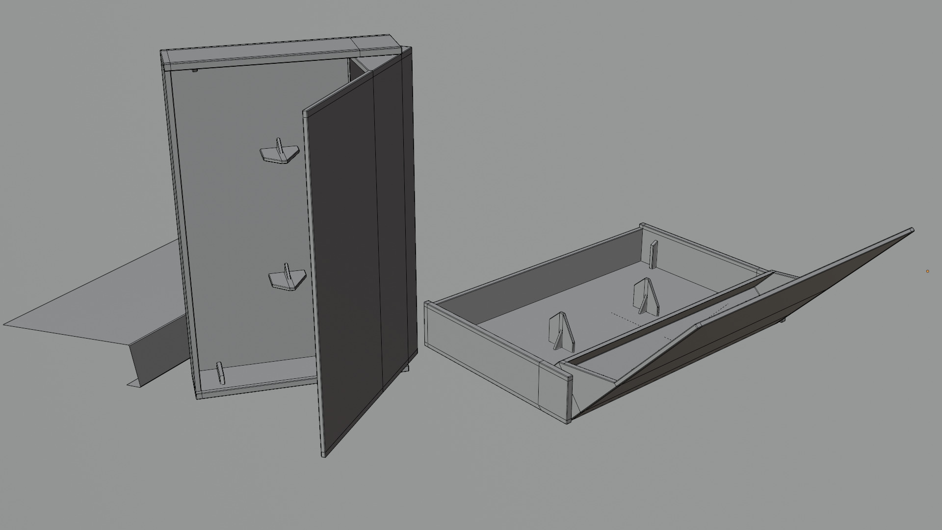 Microcassette MK7 Low-poly 3D model_11