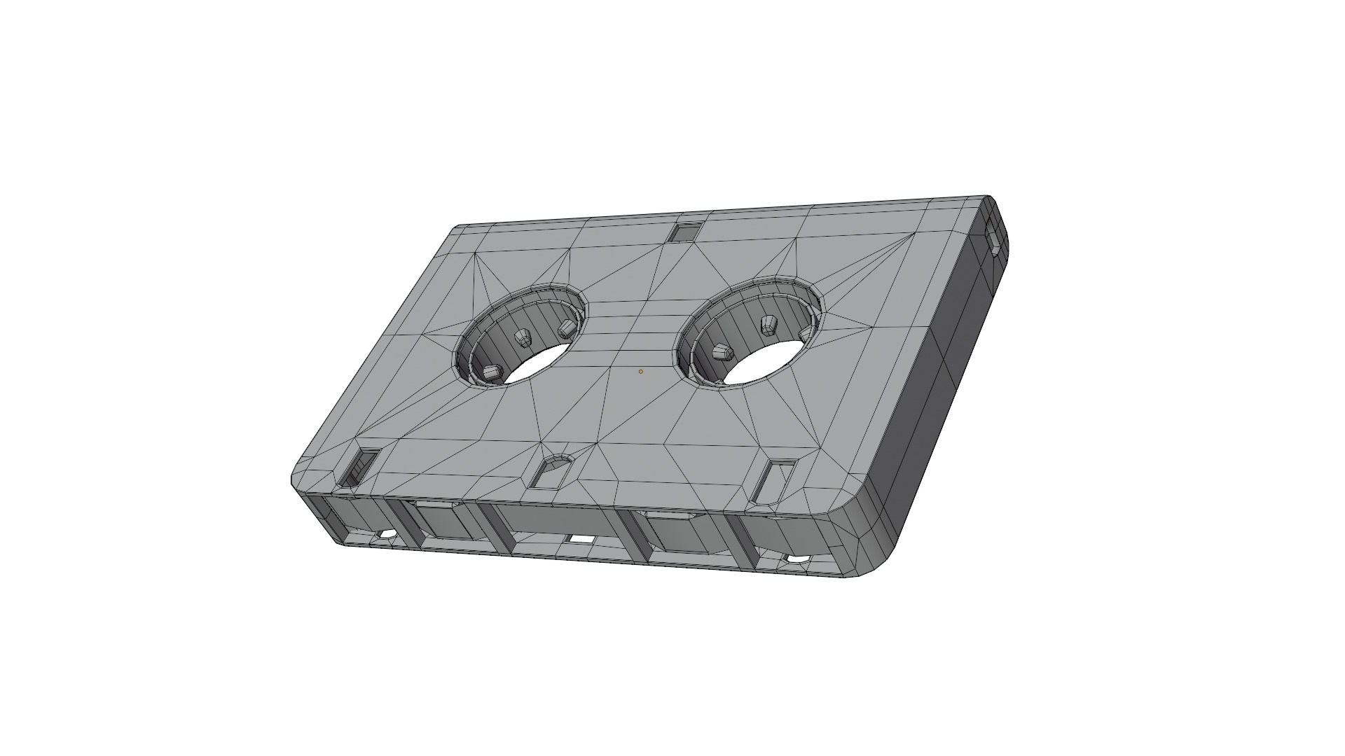 Microcassette MK7 Low-poly 3D model_6