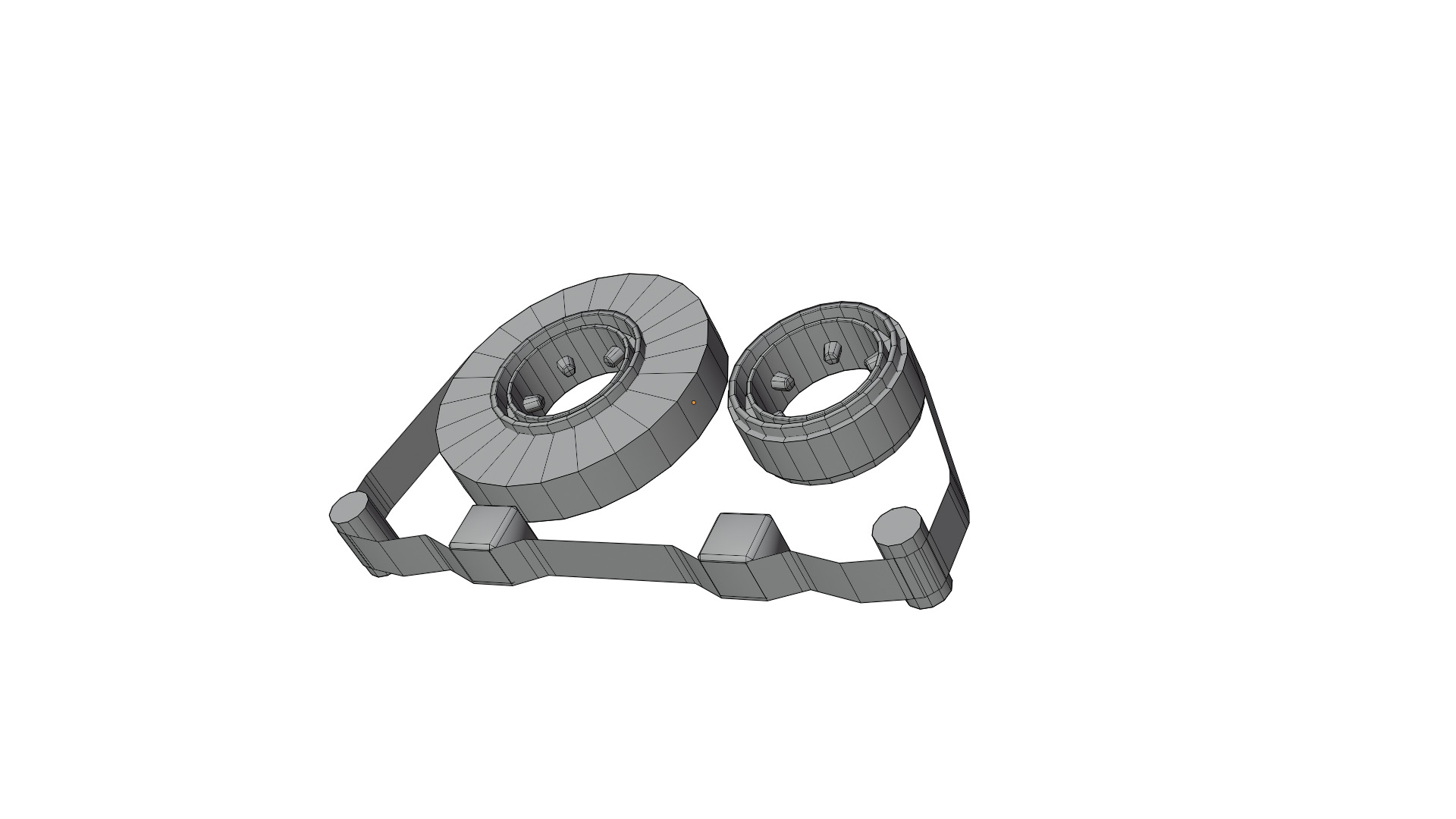 Microcassette MK7 Low-poly 3D model_7