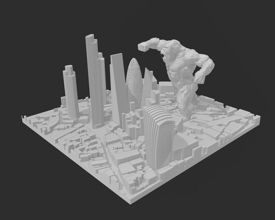 KING KONG in LONDON 3D print model_6