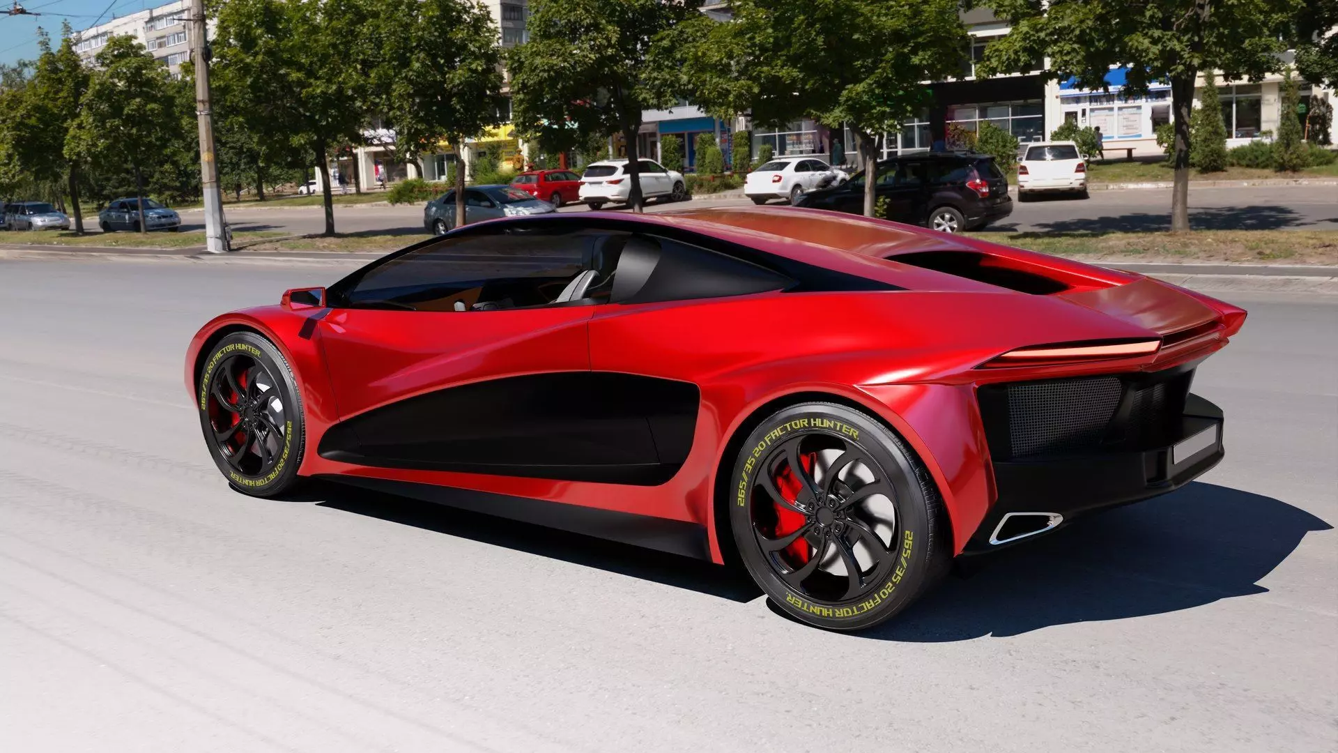 Racing car 3D model_0