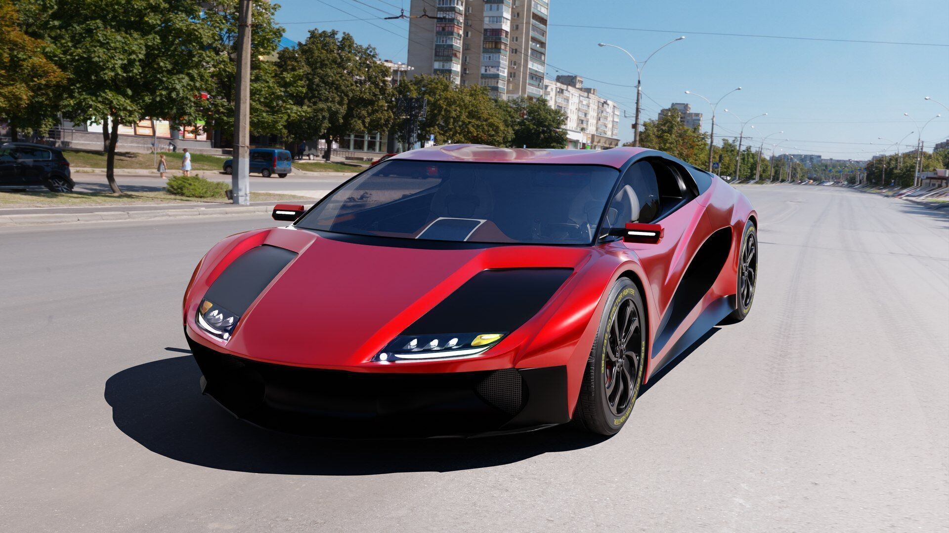 Racing car 3D model_4