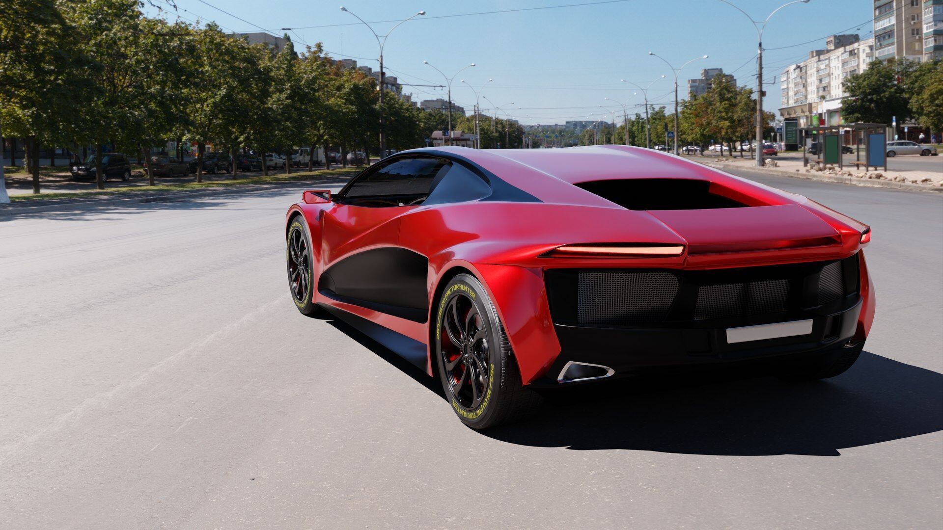 Racing car 3D model_6