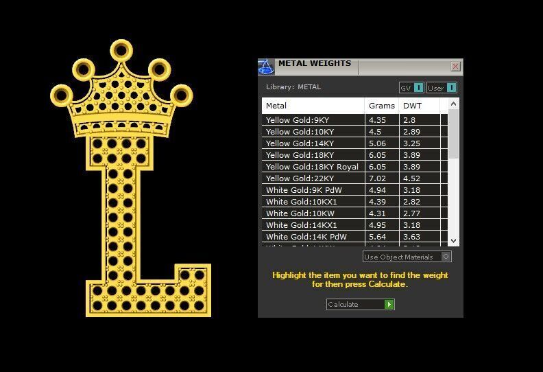 Alphabet V2 Diamond Font Style Pendant L 3D print model_5