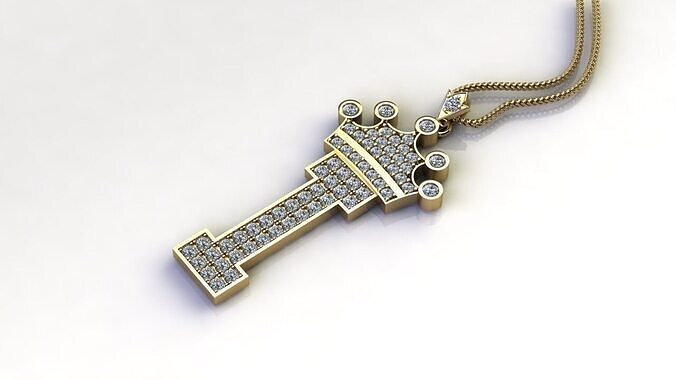 Alphabet V2 Diamond Font Style Pendant I 3D print model