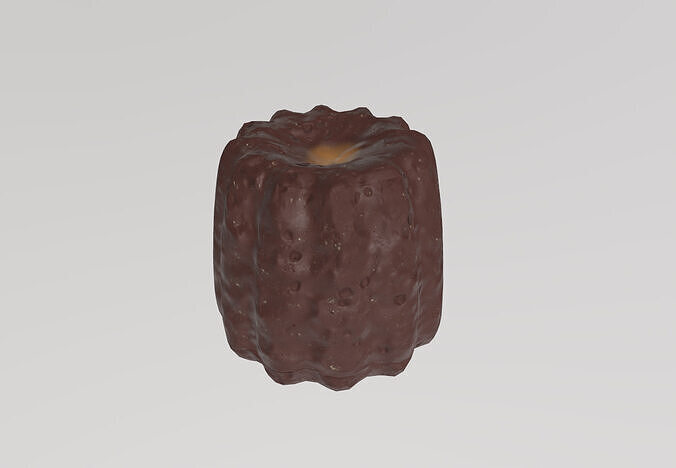 Stylized Low-Poly Cannele Low-poly 3D model 2