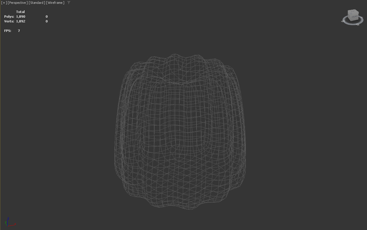 Stylized Low-Poly Cannele Low-poly 3D model_7