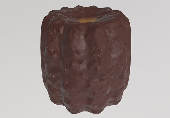 Stylized Low-Poly Cannele Low-poly 3D model 5