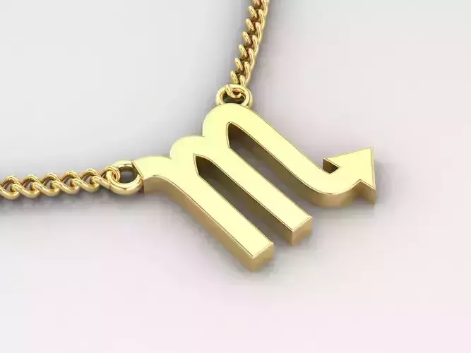 Scorpio Zodiace Pendant V1
