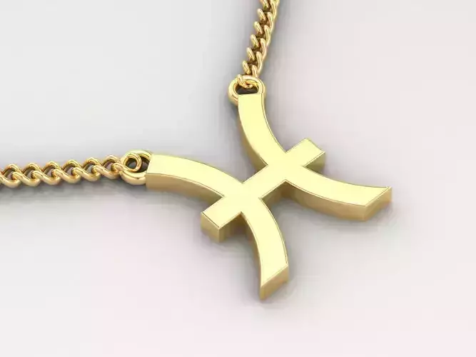 Pisces Zodiace Pendant V1