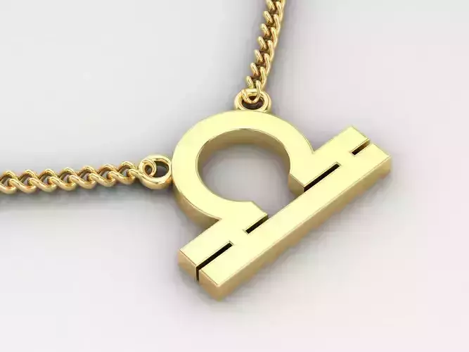 Libra Zodiace Pendant V1