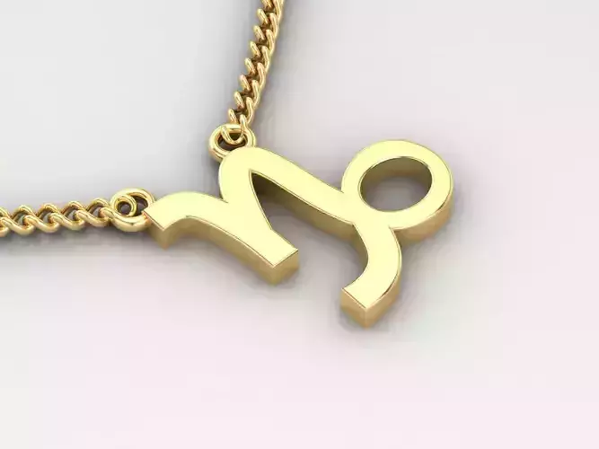 Capricom Zodiace Pendant V1