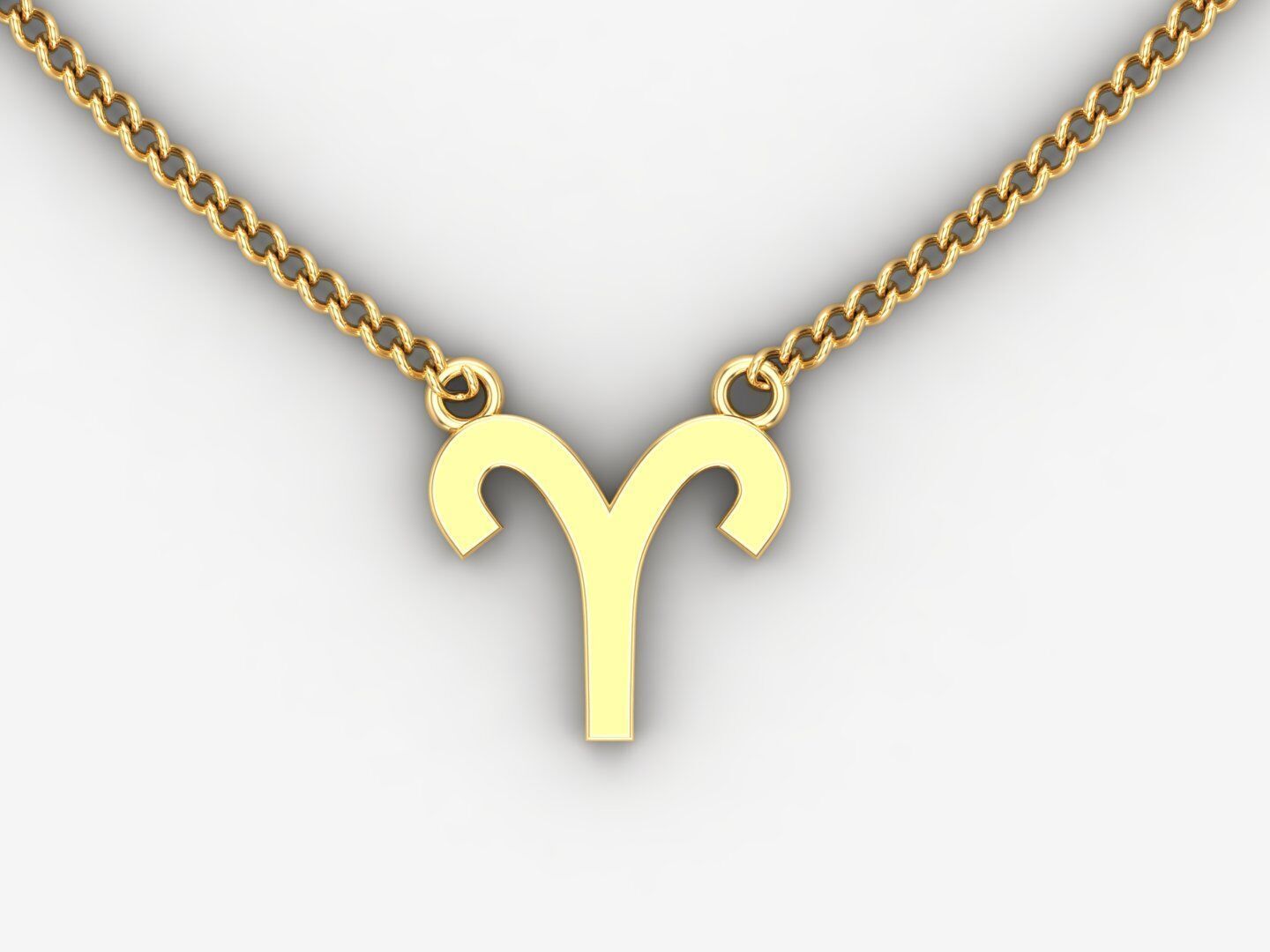 Aries Zodiace Pendant V1 3D print model_2