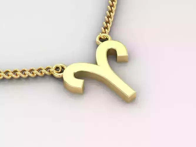 Aries Zodiace Pendant V1
