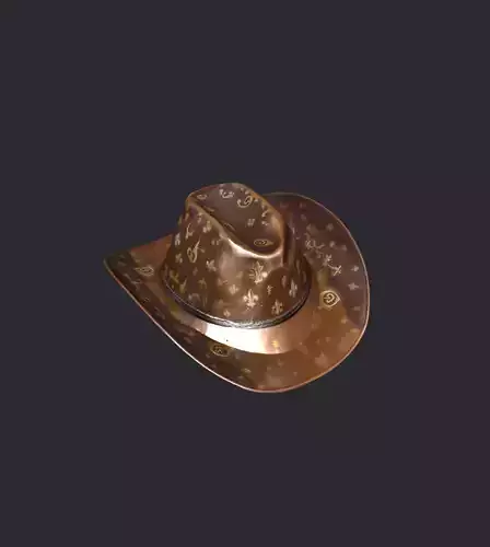 LV inspired Cowboy Hat