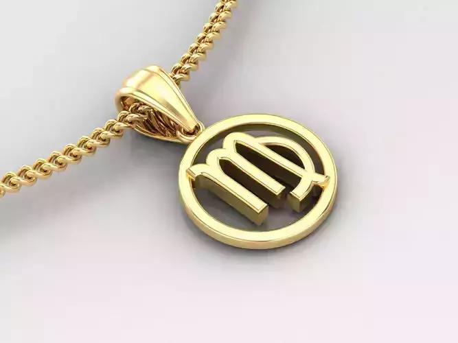 Virgo Zodiace Pendant V2