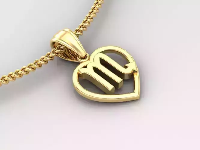 Scorpio Zodiace Pendant V3