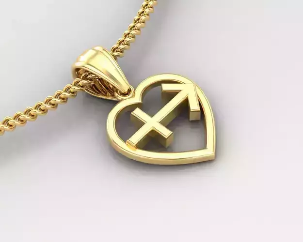 Sagittarius Zodiace Pendant V3