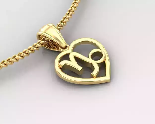 Capricom Zodiace Pendant V3