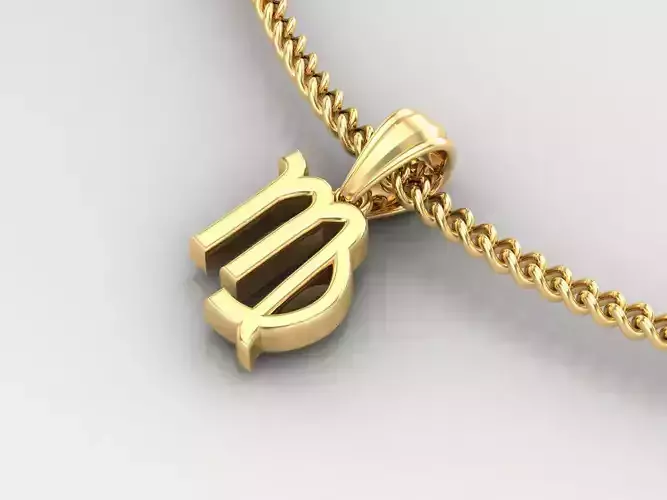 Virgo Zodiace Pendant V4