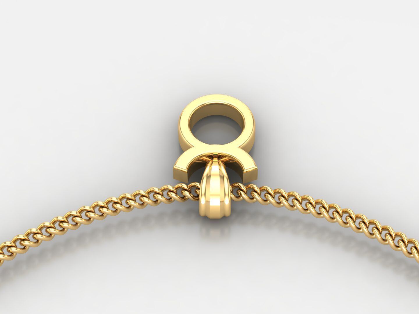 Taurus Zodiace Pendant V4 3D print model_5