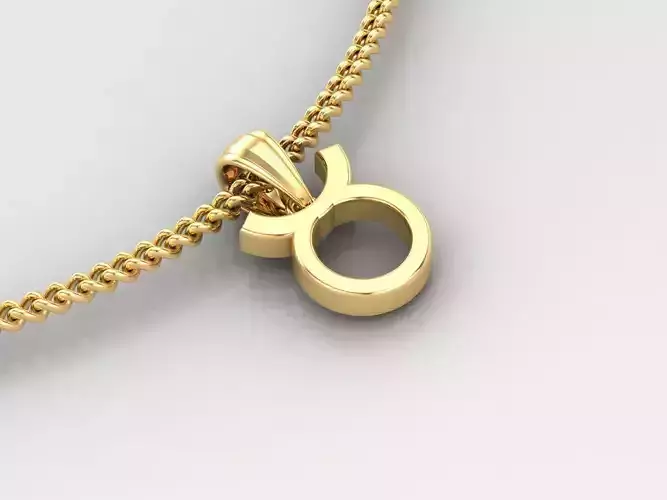 Taurus Zodiace Pendant V4