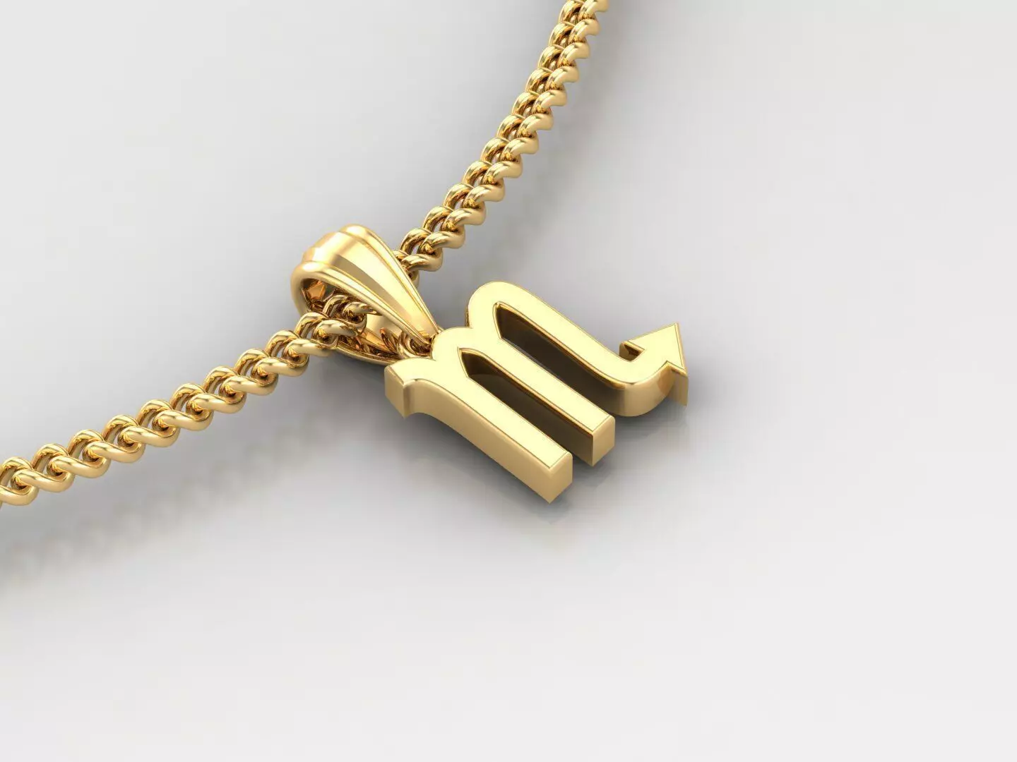 Scorpio Zodiace Pendant V4 3D print model