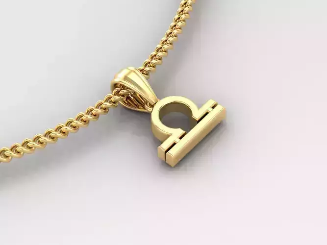Libra Zodiace Pendant V4