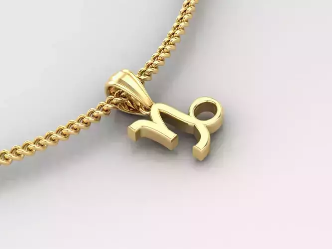 Capricom Zodiace Pendant V4