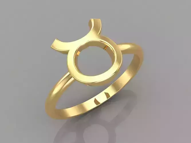 Taurus Ring Zodiace V1