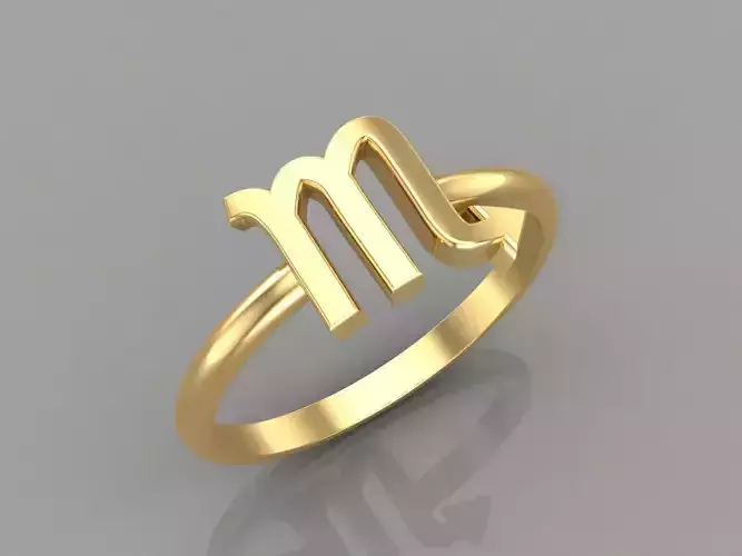 Scorpio Ring Zodiace Pendant V1