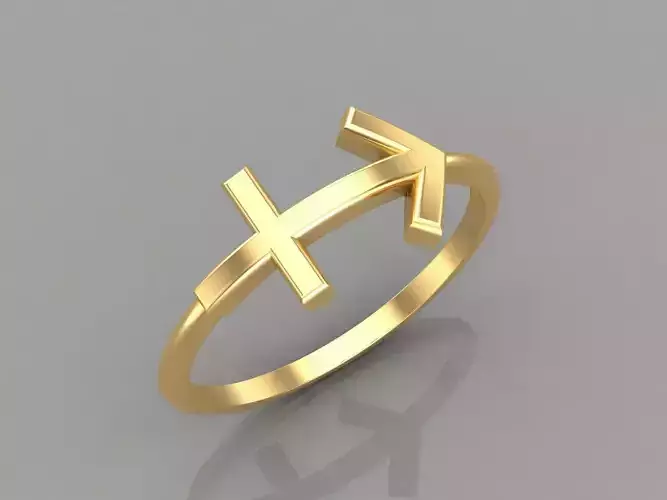 Sagittarius Ring Zodiace V1