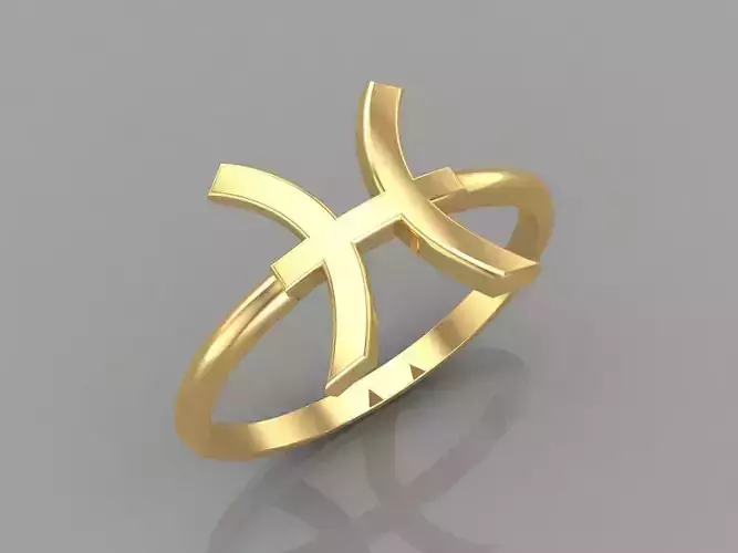 Pisces Ring Zodiace V1