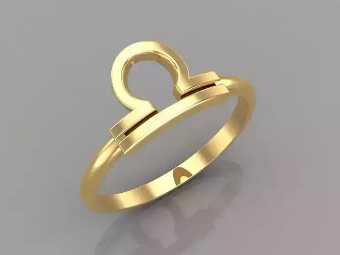 Libra Ring Zodiace V1 3D print model
