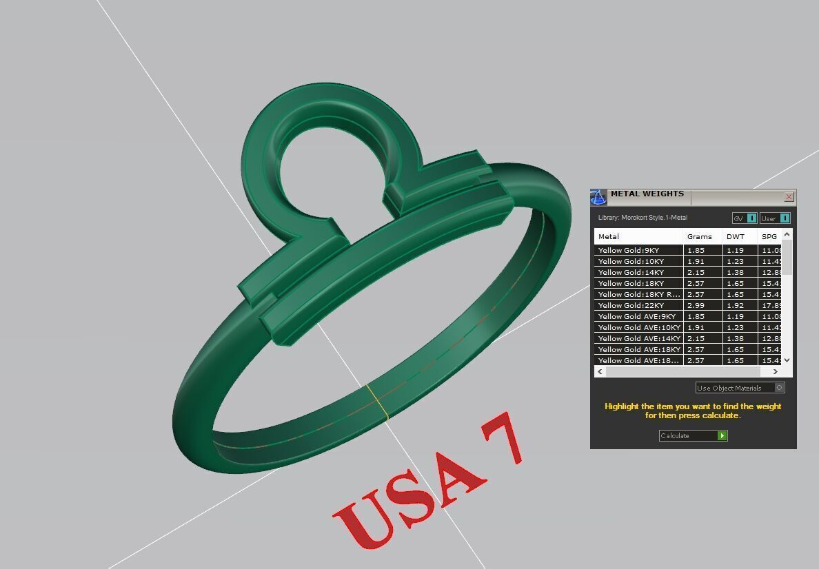 Libra Ring Zodiace V1 3D print model_4