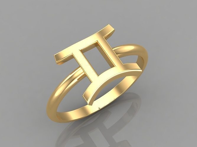 Gemini Ring Zodiace  V1 3D print model