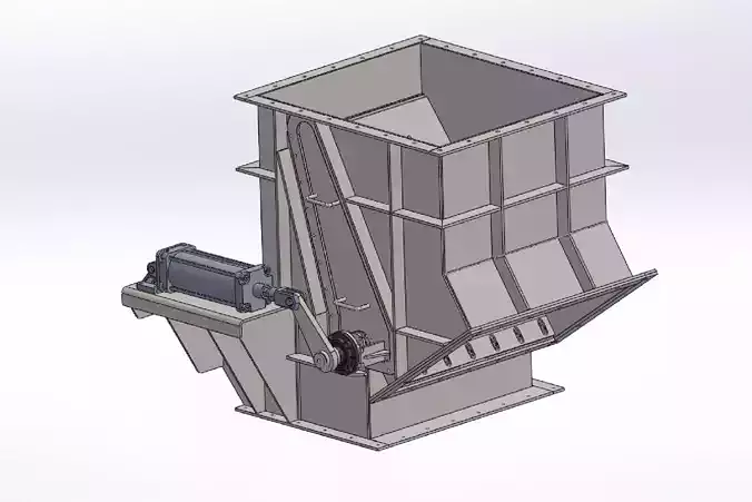 TROUSER FLAP 1000X1150 MM 3D model