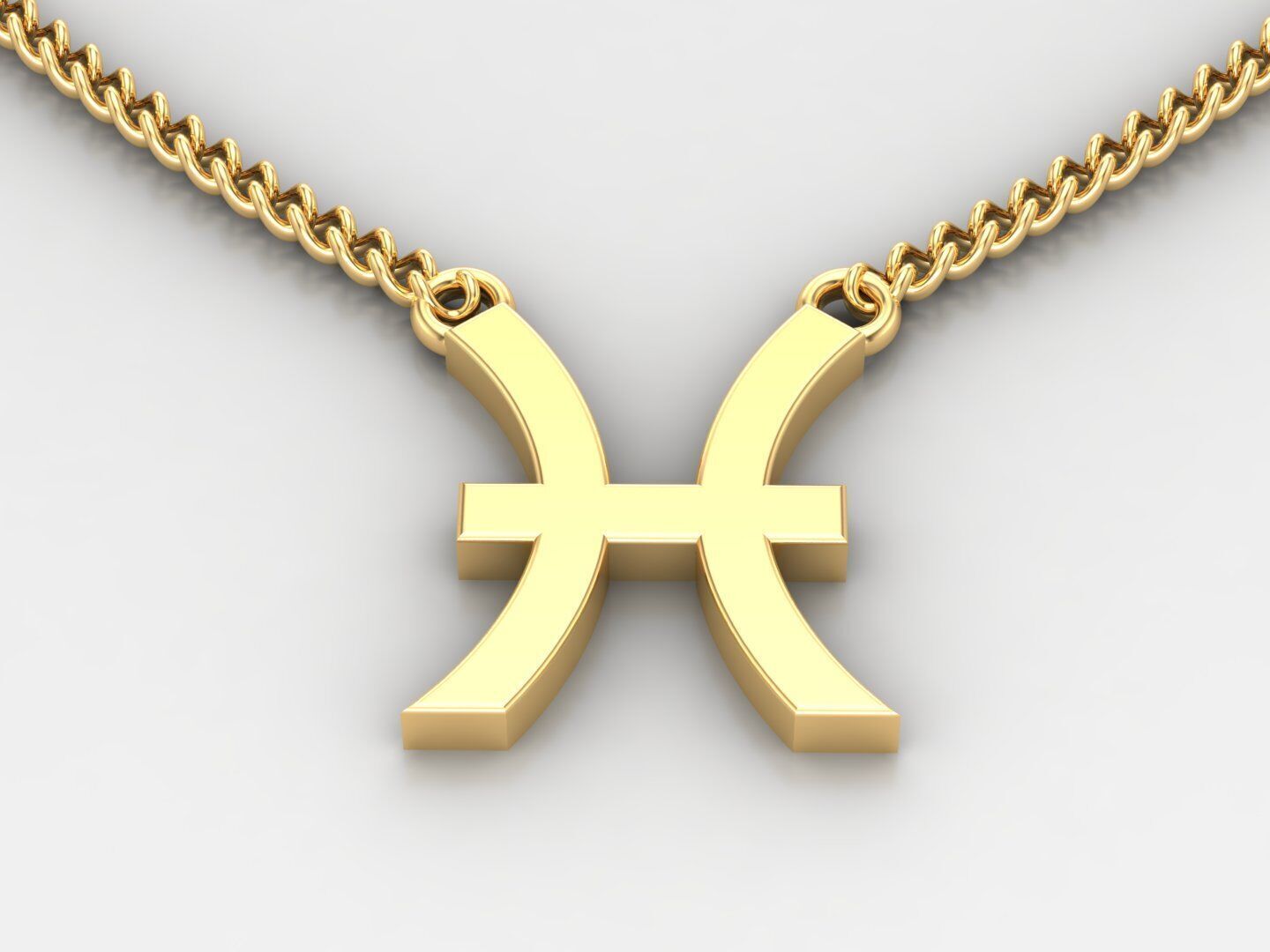 Pisces Pendant V1 3D print model_2