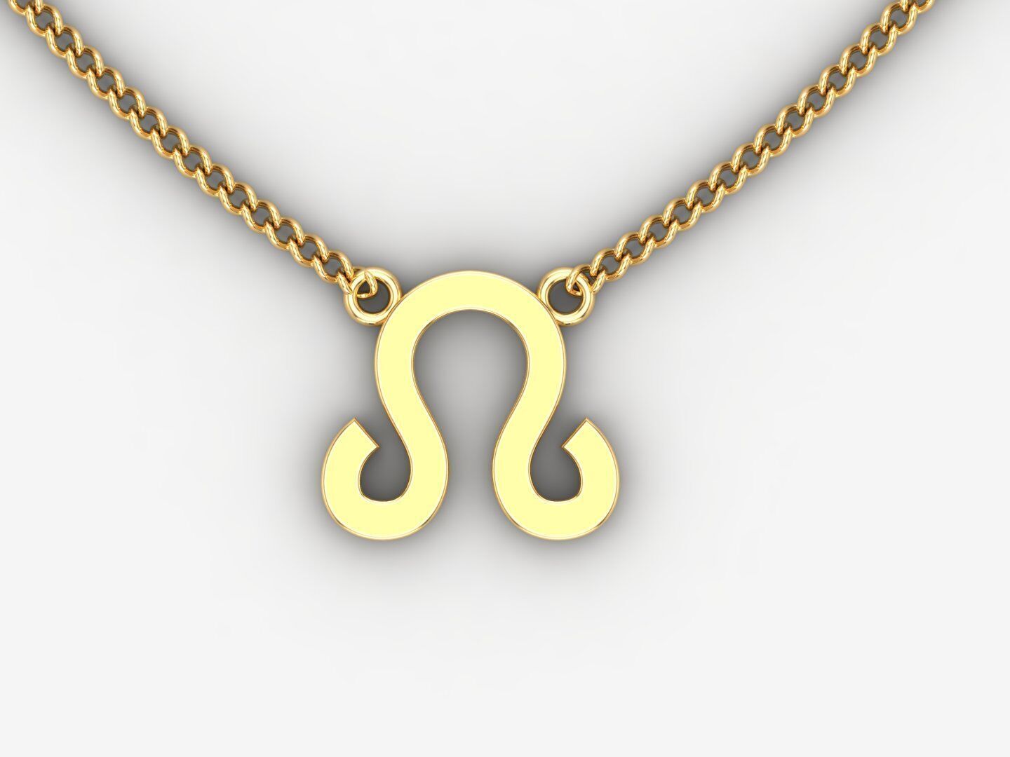 Leo Pendant V1 3D print model_1