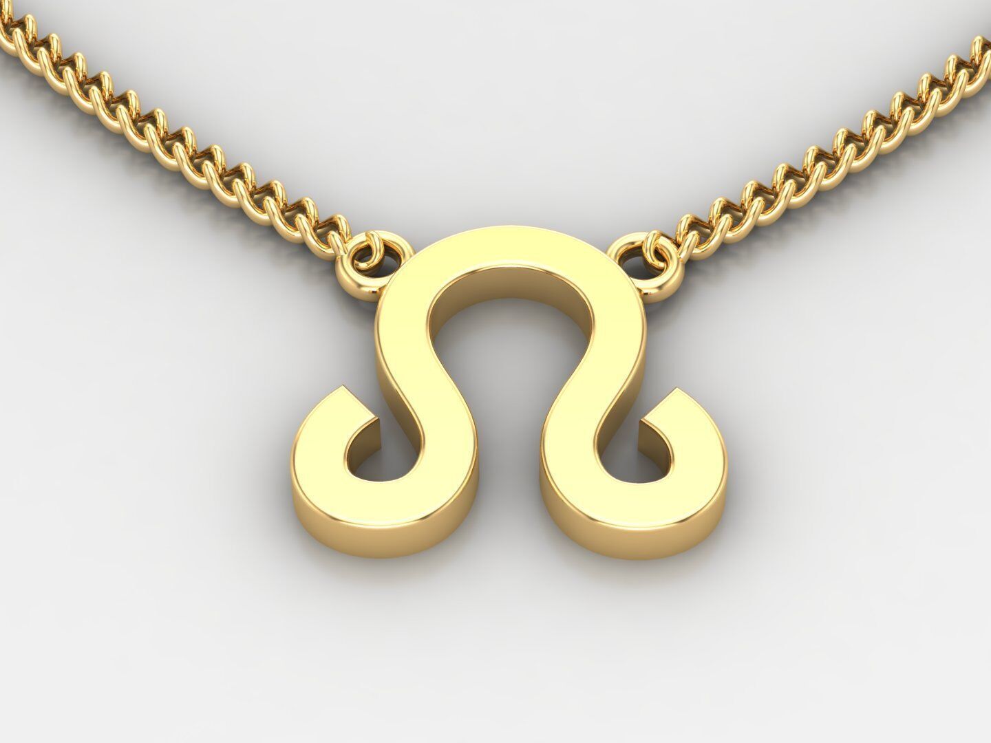 Leo Pendant V1 3D print model_2