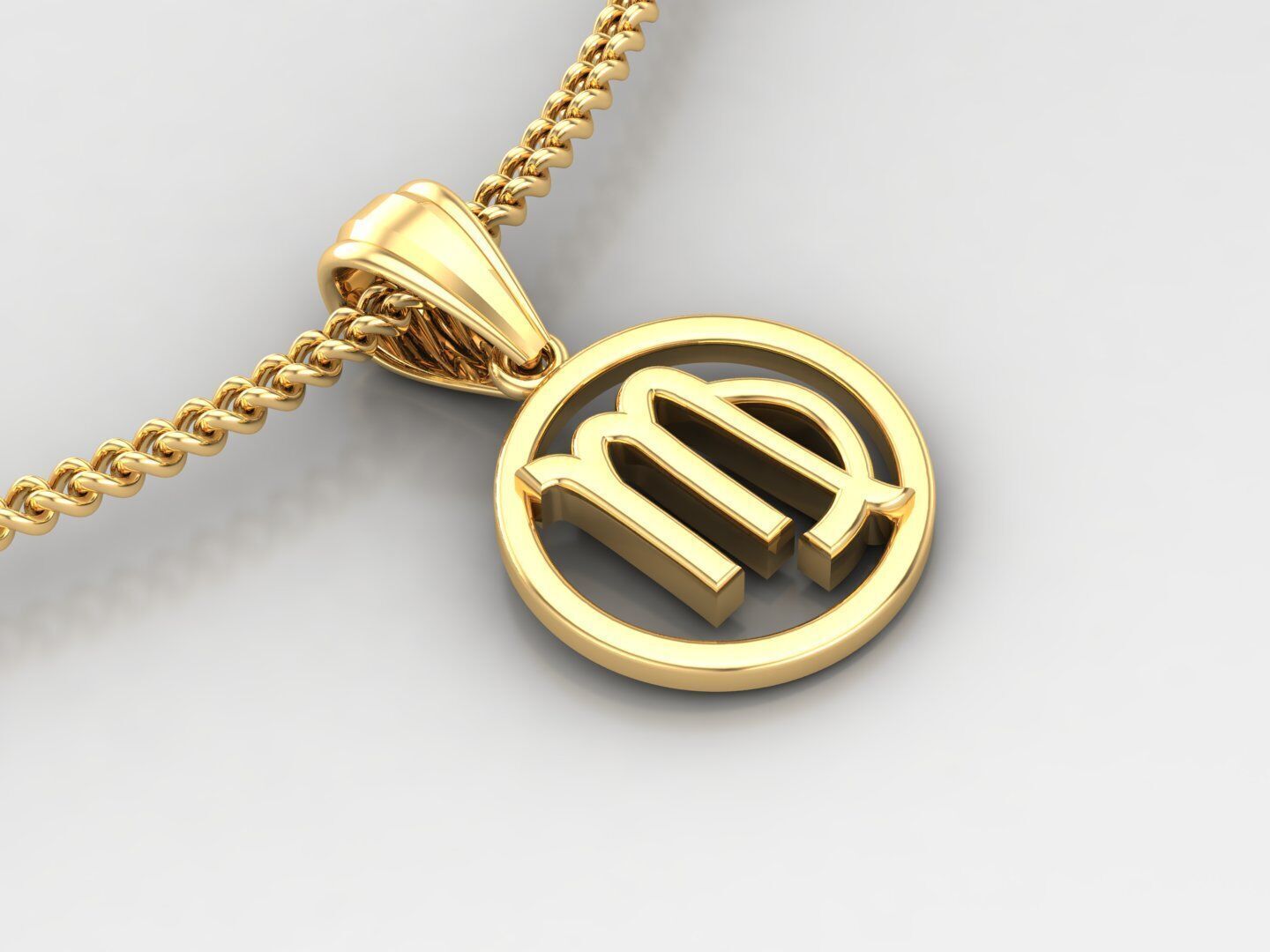 Virgo Pendant V2 3D print model_2