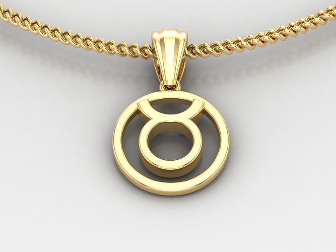 Taurus Pendant V2 3D print model