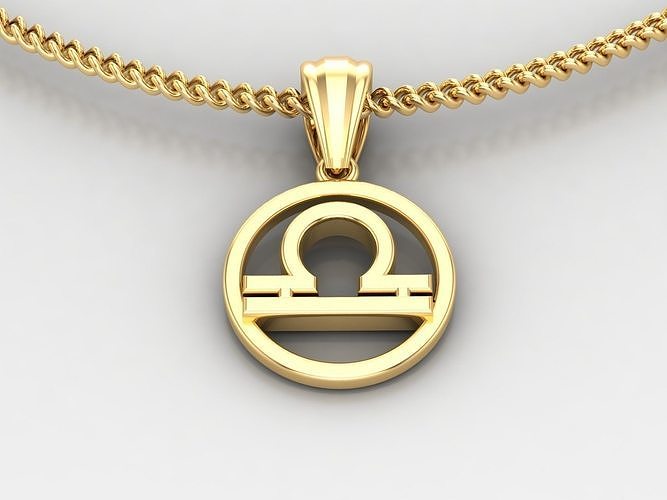 Libra Pendant V2 3D print model