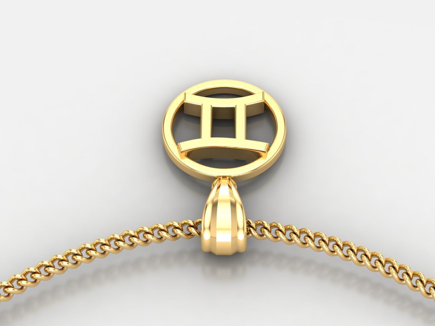 Gemini Pendant V2 3D print model_3