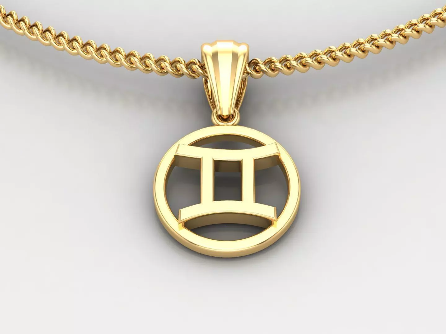 Gemini Pendant V2 3D print model_0
